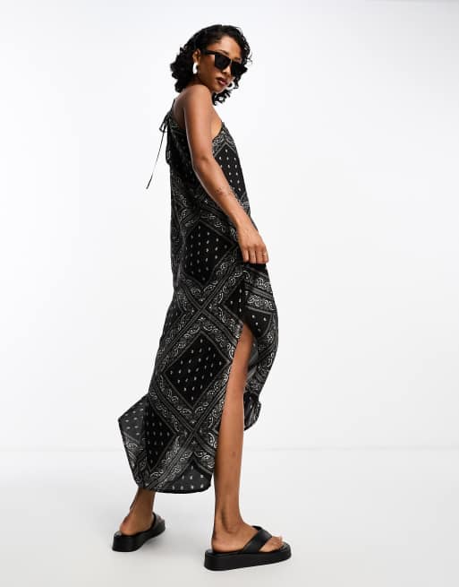 Bandana print maxi on sale dress