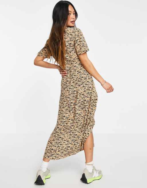 Whistles bark print shirt dress in brown, 2 of 4