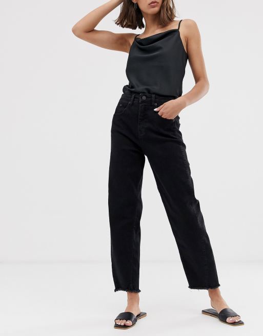 Whistles Barrel Leg Jeans in black