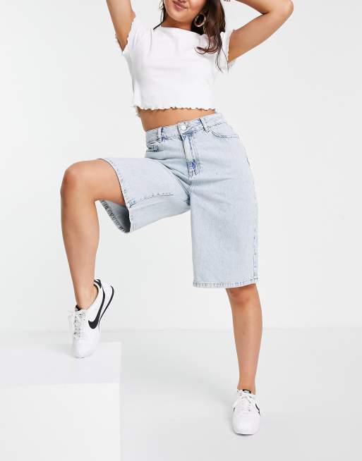 Whistles – Bermudashorts aus Denim in heller Acid-Waschung