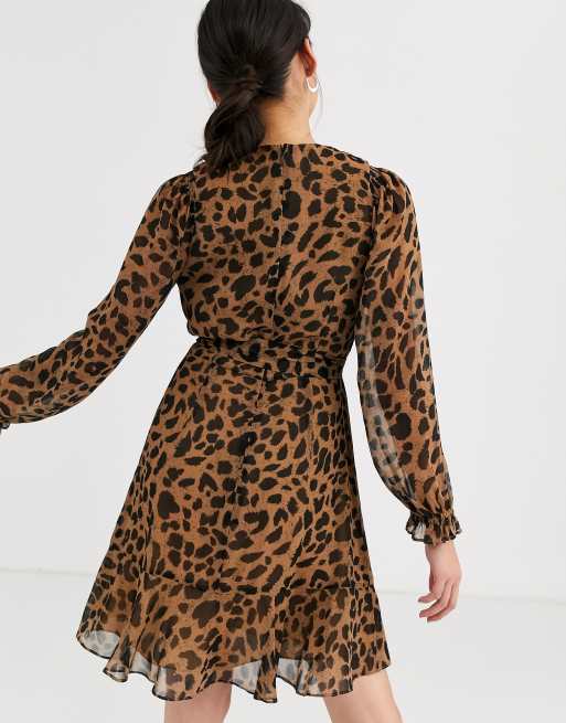 Cheetah short clearance dress