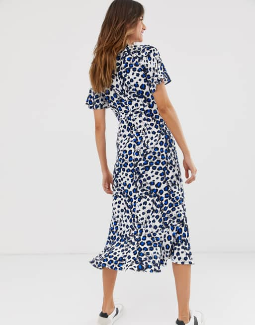 Whistles brushed shop leopard dress