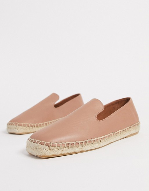 Whistles cannon square toe espadrilles in beige
