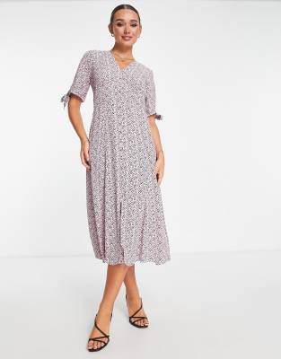 Whistles Whistles cheetah print dress in pink