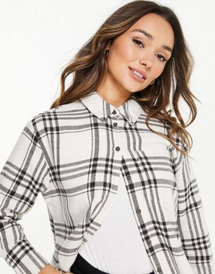 Chemises et blouses Whistles - Chemise oversize à carreaux - Noir et blanc