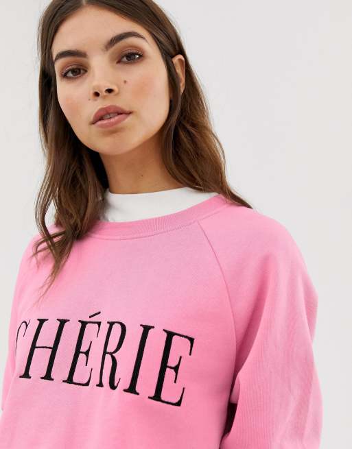 Whistles Cherie embroidered sweatshirt