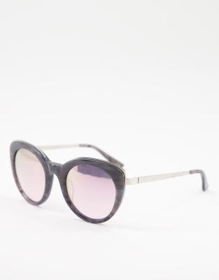 Whistles Classic Cat Eye Sunglasses-grey In Grey