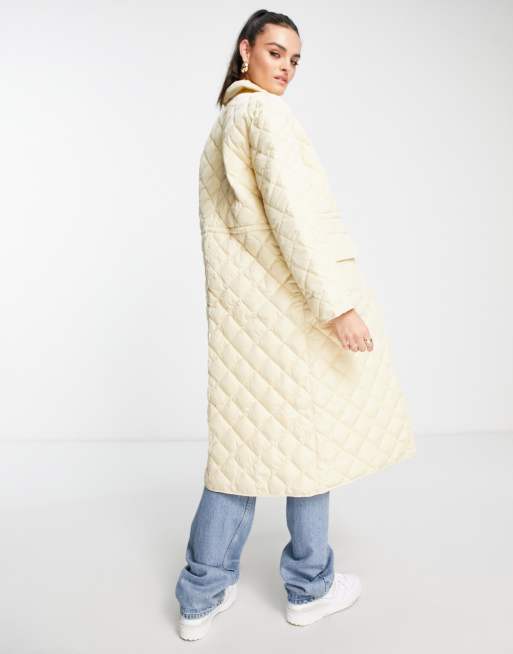 Gelber Mantel Kombinieren Whistles – Clelia – Longline-Steppmantel