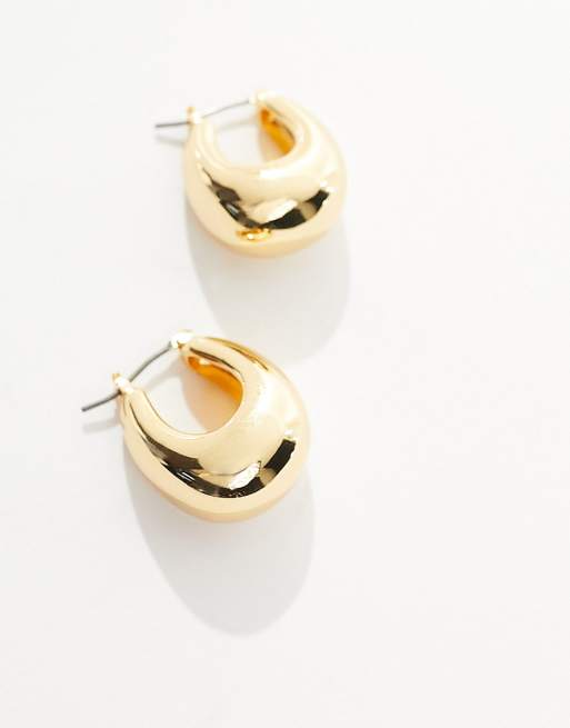Whistles curved hoop earrings in gold ASOS