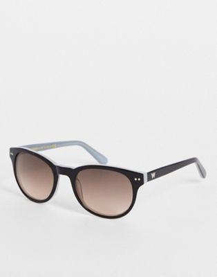 Whistles d-frame sunglasses in black