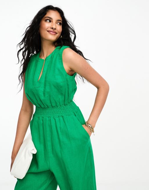 Green Rachael Sleeveless Dress, WHISTLES