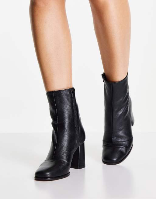 Whistles black ankle store boots