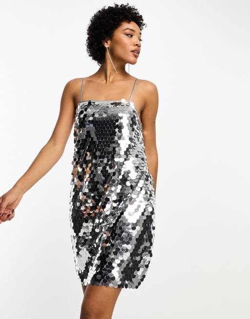 Disc sequin hotsell slip dress