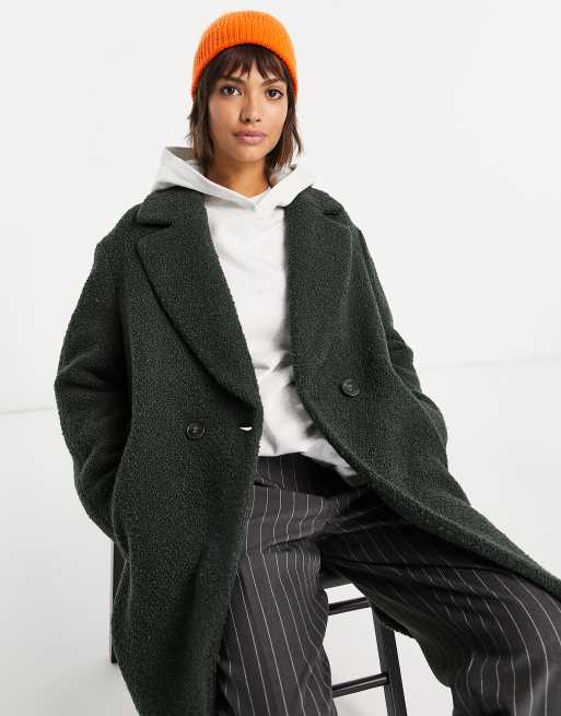 Boucle double breasted clearance coat