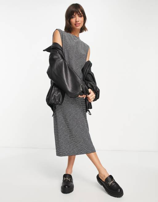 Whistles - Easy - Vestito minimal multicolore a righe 
