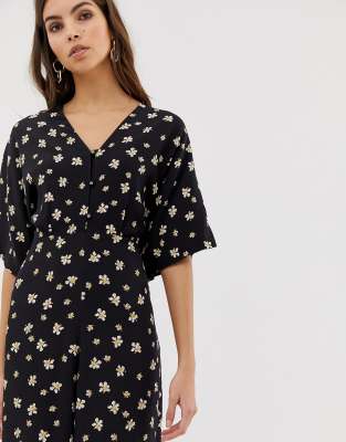 whistles edelweiss button jumpsuit