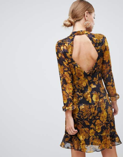 Whistles gold outlet dress