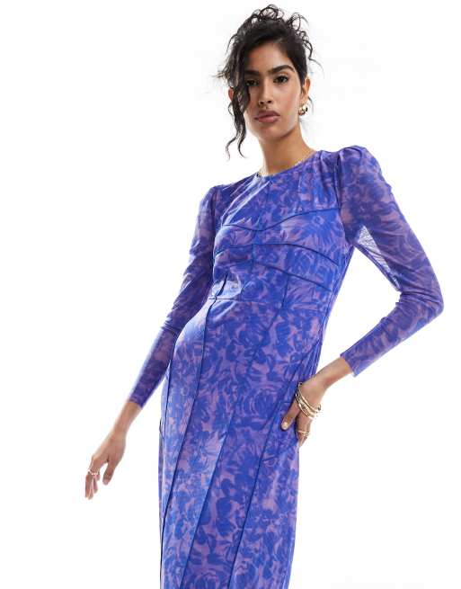 fitted lace wedding dress Whistles Purple Dress (Size L) – Loft 68 Vintage main image 0