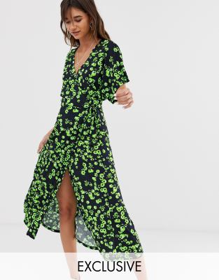 whistles daisy chain wrap dress