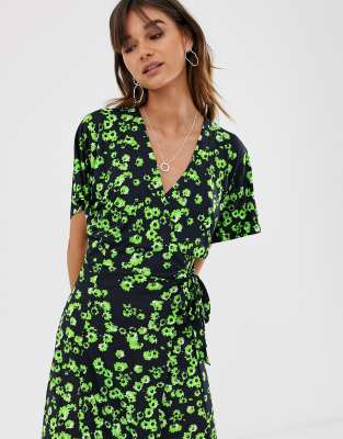 whistles daisy chain wrap dress