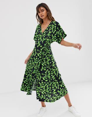 whistles daisy chain wrap dress