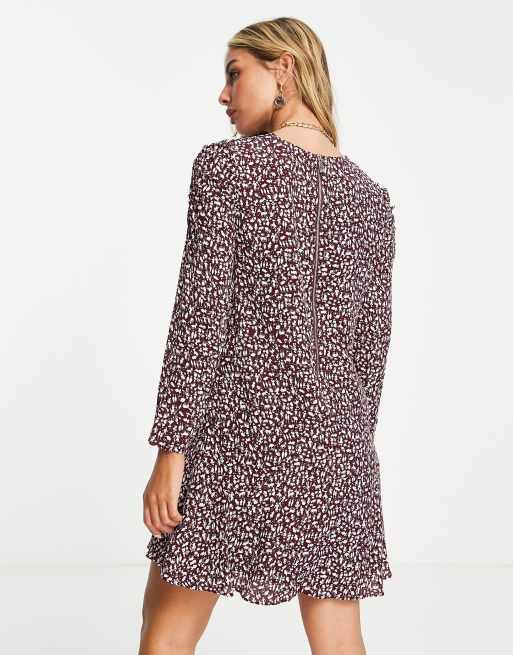 Whistles red outlet leopard print dress