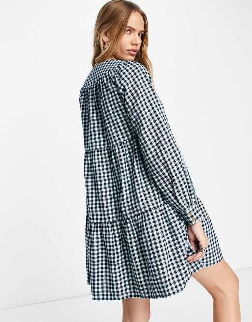 Asos tiered trapeze outlet mini dress