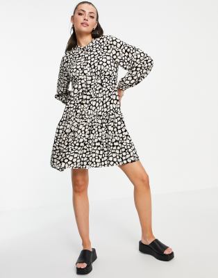 whistles chaina print trapeze dress