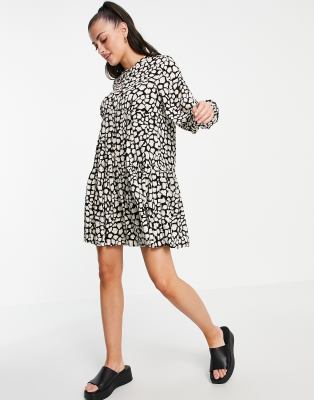 whistles chaina print trapeze dress