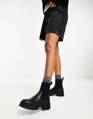Whistles Hatton chunky Chelsea boot in black