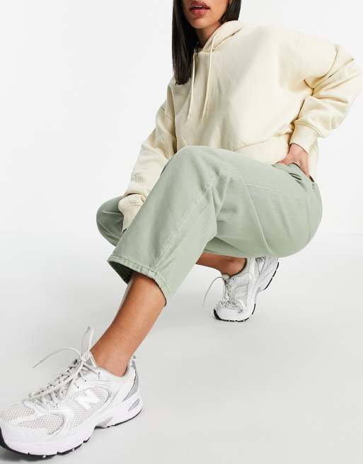 Whistles India pleat detail jean in pale green, 4 of 4