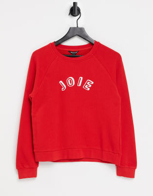 Whistles Joie logo sweatshirt in red