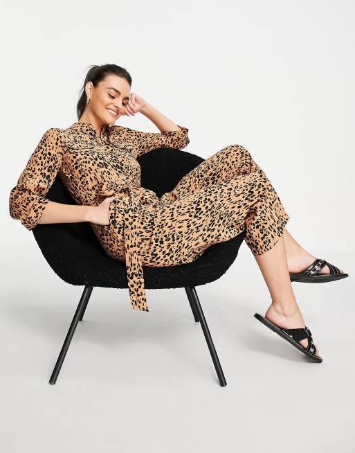 Whistles - Jumpsuit met safariprint in oranje