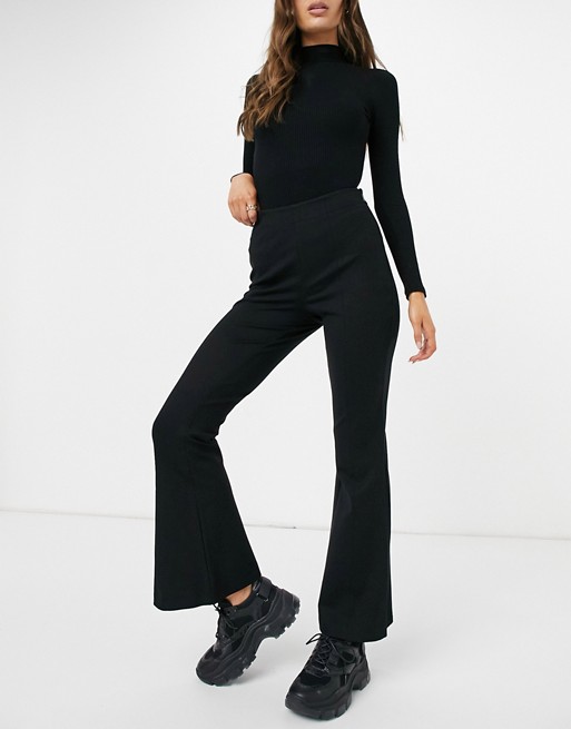 Whistles kick flare trousers in black