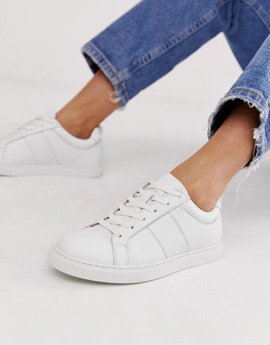 Whistles Koki Lace Up Trainer In White
