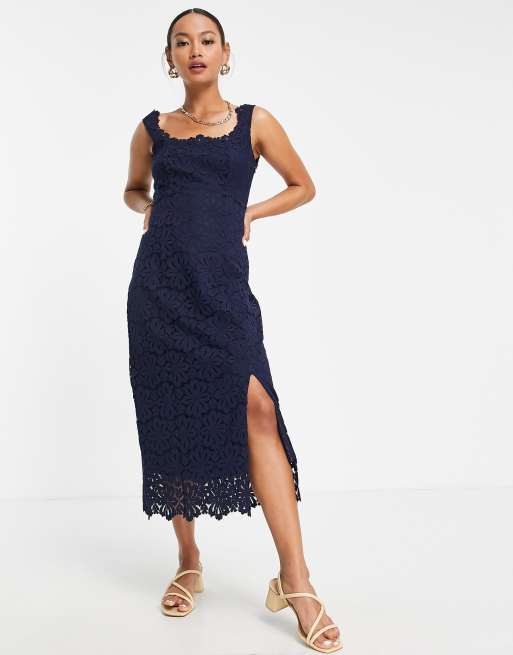 Vone lace hotsell midi dress