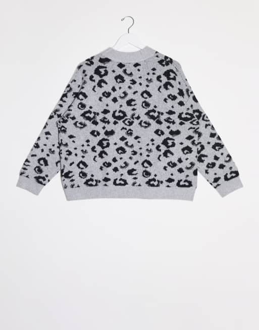 Whistles leopard print top sweatshirt