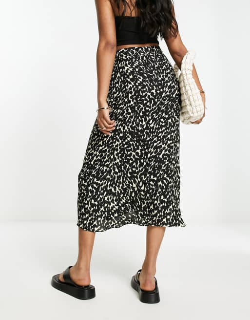 Leopard print discount jersey maxi skirt