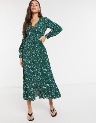 green leopard print dress whistles