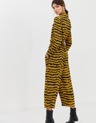 whistles animal print jumpsuit