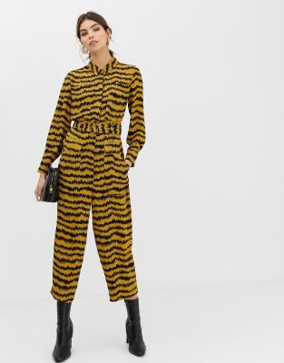 whistles animal print jumpsuit