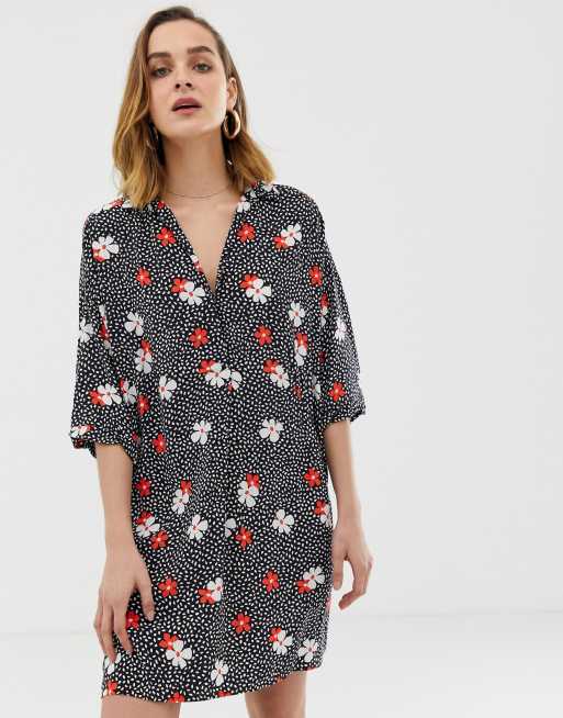 Whistles confetti floral shirt dress sale