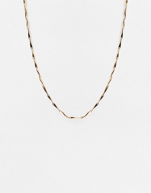Whistles long link necklace in gold