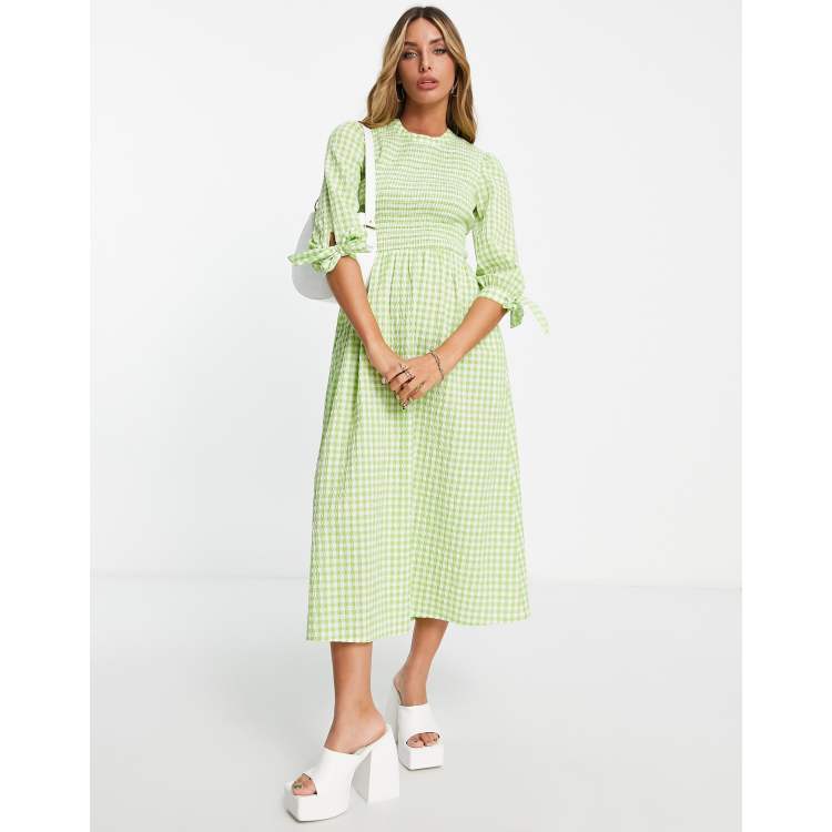 Gingham tea clearance dress