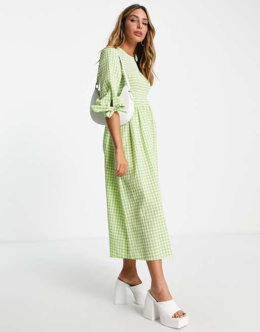 Gingham dress hotsell long sleeve