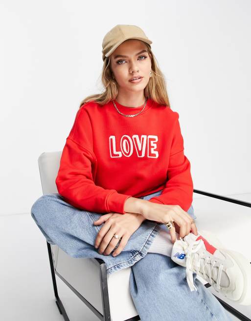 Red Cest Chic Logo Sweatshirt, WHISTLES