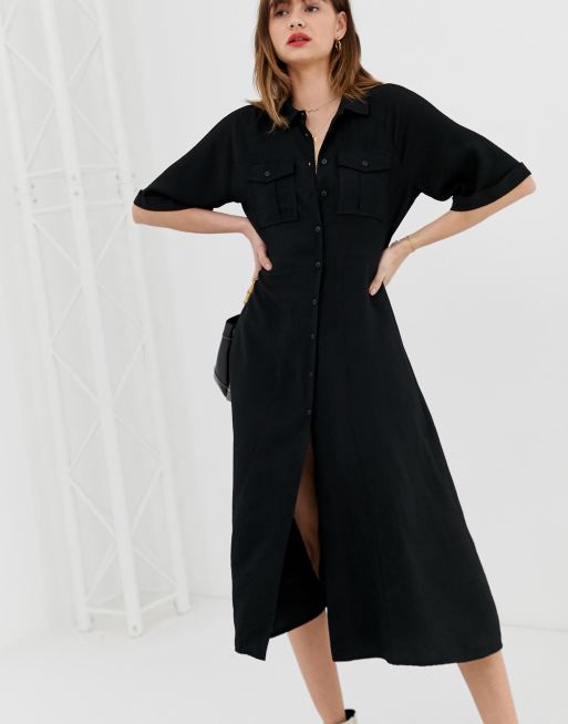 Whistles Maria Robe Longue Avec Poche Asos
