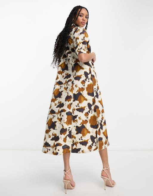 Asos cow outlet dress