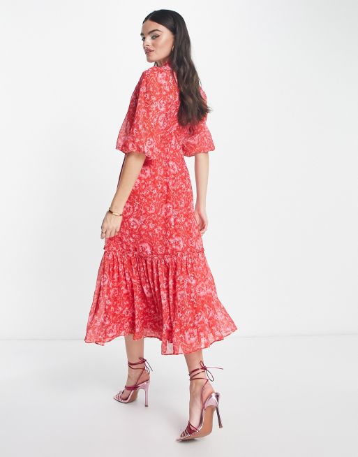 Whistles shop peony dress