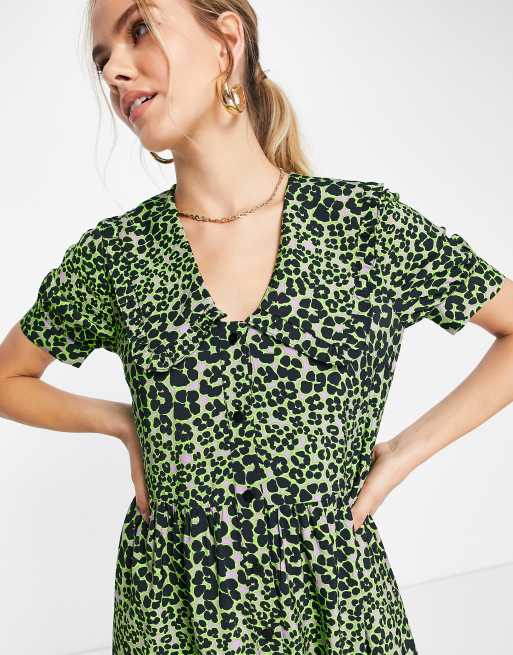 Green leopard print outlet dress whistles